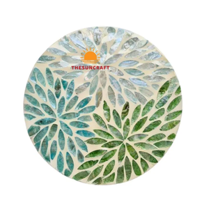 Artisan Shell Charger Plate Boho Style Placemat for Coastal Wedding & Fine Home <b>Dinner</b> Styling - Product Image 1