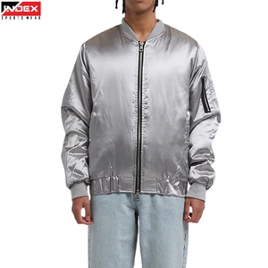 High Quality USA Satin <b>Varsity</b> <b>Jacket</b> <b>Men</b> <b>Bomber</b> <b>Jacket</b> Custom Logo Stylish Sportswear Factory Direct Supplier Deal - Product Image 1