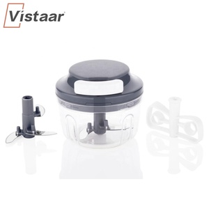 Manuale tirare a mano Chopper cucina Mini frutta verdura frutta Cutter contenitore di plastica resistente presa liscia facile funzionamento - Product Image 2