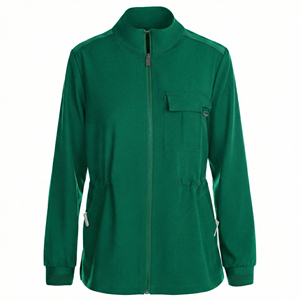 Chaquetas de Enfermería Personalizables al por Mayor, Silueta Delgada, Cierre Frontal, Bolsillo Seguro en el Pecho, para Equipos Médicos y Clínicas Dentales - Product Image 2