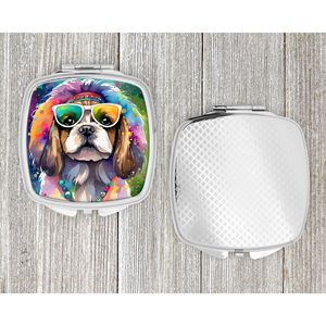 Shih Tzu Hippie Dawg Compact Pliant Miroir De Maquillage Portable Décoratif Voyage Cadeau pour Femmes et Filles - Product Image 4