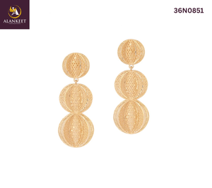 สร้อยคอทอง 24K ชุบทองเหลืองหนักหนึ่งกรัม พร้อมสร้อยแบบกล่อง ชุดเครื่องประดับแฟชั่นสำหรับผู้หญิง เหมาะสำหรับเป็นของขวัญ - Product Image 4