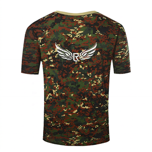 T-shirt camouflage décontracté pour homme, disponible en cinq couleurs imprimées, idéal pour l'entraînement intensif, nouveau design, manches courtes - Product Image 1