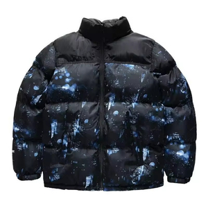 Chaqueta Acolchada Casual para Hombre, 100% Plumón Ecológico, con Capucha, Cuello Alto, Cierre Frontal, Corte Regular, Exterior de Poliéster - Product Image 2