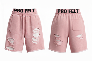 Pantalones Deportivos Casuales de Moda con Diseño Desgastado y Roto, 100% Algodón, de Secado Rápido, Transpirables, Ajuste Holgado, Elásticos, Dobles - Product Image 3