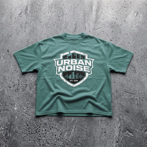 เสื้อยืดโอเวอร์ไซส์ผู้ชายไซส์ใหญ่พิเศษ คอโอ ผ้าฝ้าย 100% หนัก 250gsm คุณภาพสูง ล้างสีแบบแอซิดวอช สไตล์วินเทจ รับสกรีนโลโก้ ขายส่ง - Product Image 5