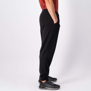 Pantalon de survêtement décontracté Falcon Enterprises pour homme en coton côtelé gris, anti-plis, séchage rapide, respirant, taille élastique avec cordon de serrage - Product Image 2