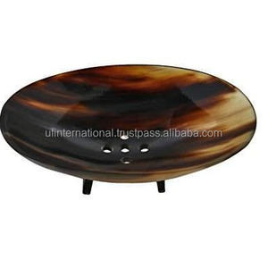 Soporte de jabón blanco natural con cuerno de búhos, accesorio de baño antiguo, pieza personalizada de color, hecho a mano - Product Image 2