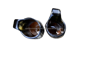 Jarra de jarra pulida vikinga hecha a mano Taza de cuerno para beber de primera calidad Artesanía natural de inspiración histórica para cerveza Vino Mead Ale - Product Image 2