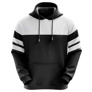 Vente en gros de sweats à capuche personnalisés 100% coton Streetwear décontracté respirant col à capuche motif solide Service OEM vêtements d'hiver - Product Image 1