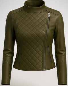 Chaqueta de Cuero de Invierno para Hombre de Alta Calidad, Hecha a Medida, con Cuello Alto y Logotipo Frontal, Transpirable y con Calefacción - Product Image 4