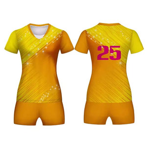 Uniforme de volley-ball en polyester, service OEM, meilleur uniforme léger, confortable, respirant et ajusté - Product Image 1