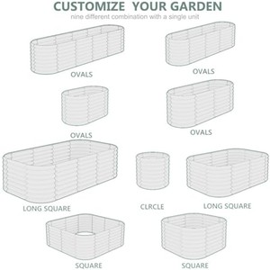 Mango Wood Raised Garden <b>Planter</b> Box - Modular Herb Container Wholesale - Product Image 5