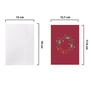Holly Jolly Christmas 3D Pop up Cards With Envelope <b>Handmade</b> Greeting Card For Noel 3D Greeting Card For <b>Paper</b> Gift <b>Paper</b> Art - Product Image 2