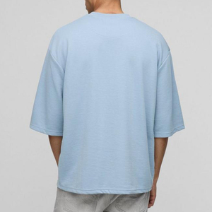 Camiseta de Hombre Personalizada con Logotipo Frontal, 100% Algodón, Corte Holgado, Manga Corta, Formal, Anti-Pilling - Product Image 2