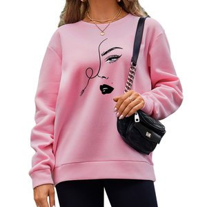 Stylish Women's Sweatshirt with Fleece Lining Premium Material Casual Wear Streetwear Fashionable Comfort Soft Sweatshirt - Product Image 5