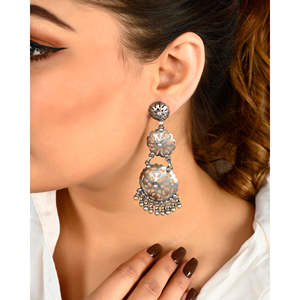 Meera Jaipur Long <b>Fashion</b> <b>Earrings</b> - Product Image 3