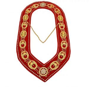 Collier de maître maçon en argent de haute qualité avec chaîne en G, décoré de sequins bleus, avec badge magnétique à coudre, techniques de placage - Product Image 4