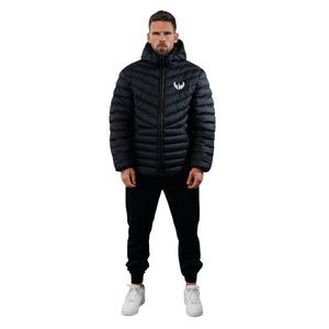 Chaleco Acolchado Ligero Negro para Hombre, con Cierre Completo, Aislante, Cálido, para Senderismo, Casual, Invierno - Product Image 1
