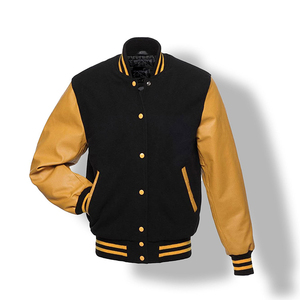 Design Your Own High Quality Varsity <b>Jacket</b> <b>Leather</b> Sleeves Custom Embroidery Logo College Letterman <b>Man</b> <b>Jackets</b> - Product Image 3