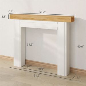 Caminetto Elettrico Moderno Autoportante con Design in Legno Naturale - Product Image 6