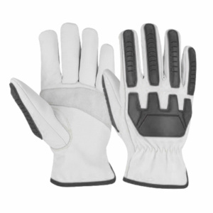 Gants de sécurité JNM SAFETY confortables en cuir de vachette grainé renforcé, anti-coupure, résistants à la chaleur, avec injection TPR, pour travaux lourds 11 - Product Image 6