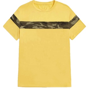 T-Shirt à manches courtes ras du cou pour hommes, motif camouflage imprimé, pour l'extérieur, décontracté, grande taille, été - Product Image 4