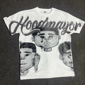 Camisetas de Algodón 100% para Hombre, Diseño Personalizado, Corte Holgado, Estampado Frontal, Manga Corta, Estilo Urbano, Transpirables - Product Image 6