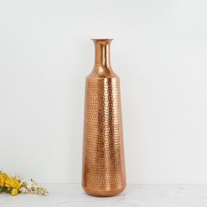 Jarrón de Metal Martillado para Piso, Alto, Decorativo, Acabado Dorado, Hecho a Mano, Decoración para el Hogar, Centro de Mesa para Bodas, Exhibición para Sala de Estar - Product Image 6