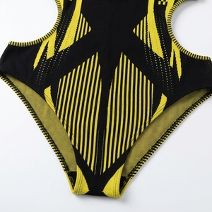 Women's Woven Geometric Print Jumpsuit Sleeveless One Piece Hollow Side Cutout Quick Dry Spring Swimwear Skinny Fit 100% - Product Image 6
