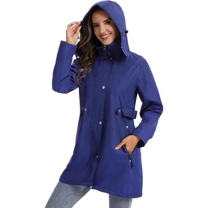 Chaqueta deportiva de poliéster para mujer, personalizada, de dos tonos, cortavientos e impermeable, ¡en oferta! - Product Image 1