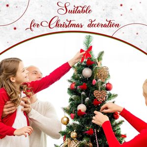 36 Piezas de Adornos Navideños para Árbol de Navidad, Clips Rojos con Forma de Cardenal, con Pájaros Artificiales y Decoraciones de Plumas, Adornos de Pájaros para Navidad - Product Image 6