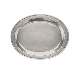 Plateau décoratif rond plaqué or avec surface miroir et poignées, design moderne, emballage en une seule pièce - Product Image 2