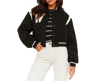 Best Quality Wool Body Women Varsity Jackets With Winter Collection Street Wear Ladies Varsity Jackets - Product Image 6