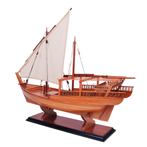 Maqueta de Barco Dhow Hecha a Mano de Alta Calidad, Decoración Náutica para Hotel, Oficina, Hogar y Regalo - Contacto para Venta al por Mayor - Product Image 2