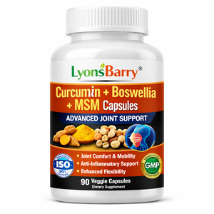 Capsules de Curcumine + Boswellia + MSM – Soutien Articulaire Avancé – Marque Privée OEM GMP - Product Image 1