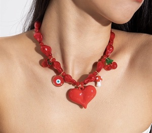 Collier DIY en résine fait main ILAHI, rond, style artisanal traditionnel, motif féerique religieux, pyramide, tendance - Product Image 3