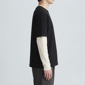 Sudadera Unisex Negra de Cuello Redondo, Manga Larga, Tejido Oversize, 100% Algodón, Transpirable y de Secado Rápido - Product Image 6