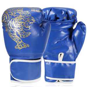 Guantes de boxeo de cuero vacuno genuino de primera calidad para entrenamiento profesional y sparring con espuma de protección contra impactos de múltiples capas - Product Image 2