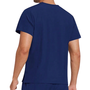 Ensemble de blouses médicales unisexes, haut à col en V à manches courtes, pantalon cargo jogger, tissu tissé polyester/coton, uniforme confortable pour l'hôpital - Product Image 6