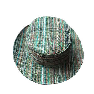 Sombrero de Sol Tejido de Cáñamo Orgánico Natural, Ecológico, de Paja, para Playa, Verano, Aire Libre, con Ala Ancha, Plegable, Tipo Bucket para Mujer - Product Image 6
