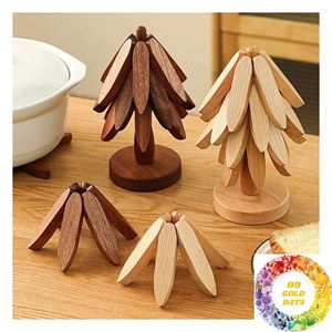 Natural <b>Wooden</b> Layered <b>Trivet</b> Factory Supply for Retail Chains Restaurants and Kitchen Product Distributors for Home Use - Product Image 6