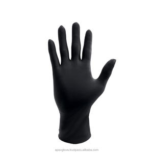 Gants en nitrile sans poudre 3,5 g, couleur noire, ambidextres, bonne qualité - Product Image 1