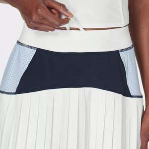 Falda Deportiva de Algodón para Mujer, Lisa, Teñida, para Otoño, Entrenamiento, Ejercicio, Fitness, Yoga, Running, Deportes al Aire Libre, con Lentejuelas, Maxi, Natural - Product Image 4