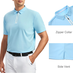 Camiseta de Golf de Punto Sólido para Hombre - 180 Gramos, Antiarrugas, con Bolsillo, Manga Corta, Suave y Duradera, para Uso Diario y Deportivo - Product Image 4