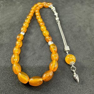 ลูกประคำมุสลิมแท้ ทำมือ ลูกปัดเรซิ่นรักษ์โลก พร้อมสีที่ปรับแต่งได้ สำหรับการสวดมนต์ประจำวัน งานฝีมือเหนือกาลเวลา วาดลายด้วยมือ - Product Image 1