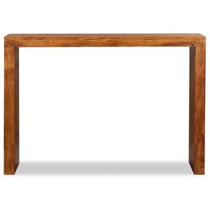Mesa consola de madera de acacia maciza marrón de durabilidad media - Product Image 6