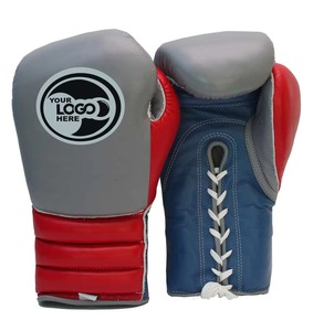 Guantes de MMA con Logotipo Personalizado, de Cuero, con Cordones, para Entrenamiento, Unisex, 8oz 10oz, Aprobados para Combate, Venta al Por Mayor - Product Image 1