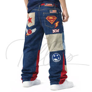 Jeans de Mezclilla Holgados Personalizados de Alta Calidad para Hombre, Estilo Boyfriend, Lavado Desgastado, Jeans Personalizados de Moda Urbana para Hombre - Product Image 2