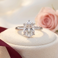 Bague minimaliste pour femme en diamant de laboratoire de type marquise néerlandaise personnalisée, platine Pt950, certifiée IGI, clarté VVS/VS, 5 grammes, couleur D blanche